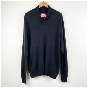 1901 Black Wool Cashmere Blend Sweater Size‎ Large